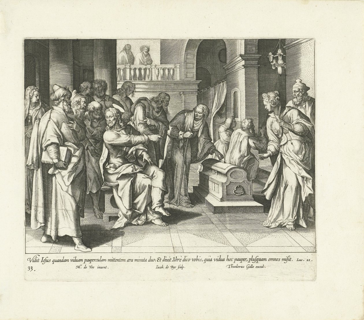 Générosité de la pauvre veuve - Jacques de Bie