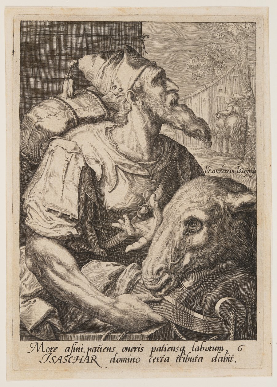 Issachar, tiré des Douze fils de Jacob - Jacques de Gheyn II