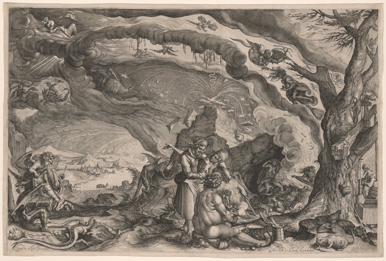 Les sorcières se préparent au sabbat - Jacques de Gheyn II