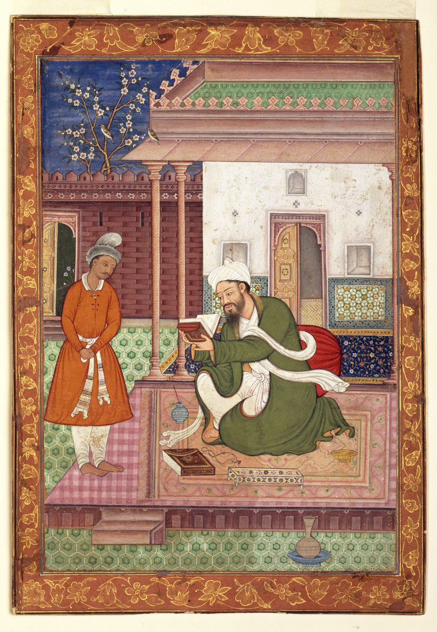 Un homme savant avec son élève, vers 1570 - Jagjivan