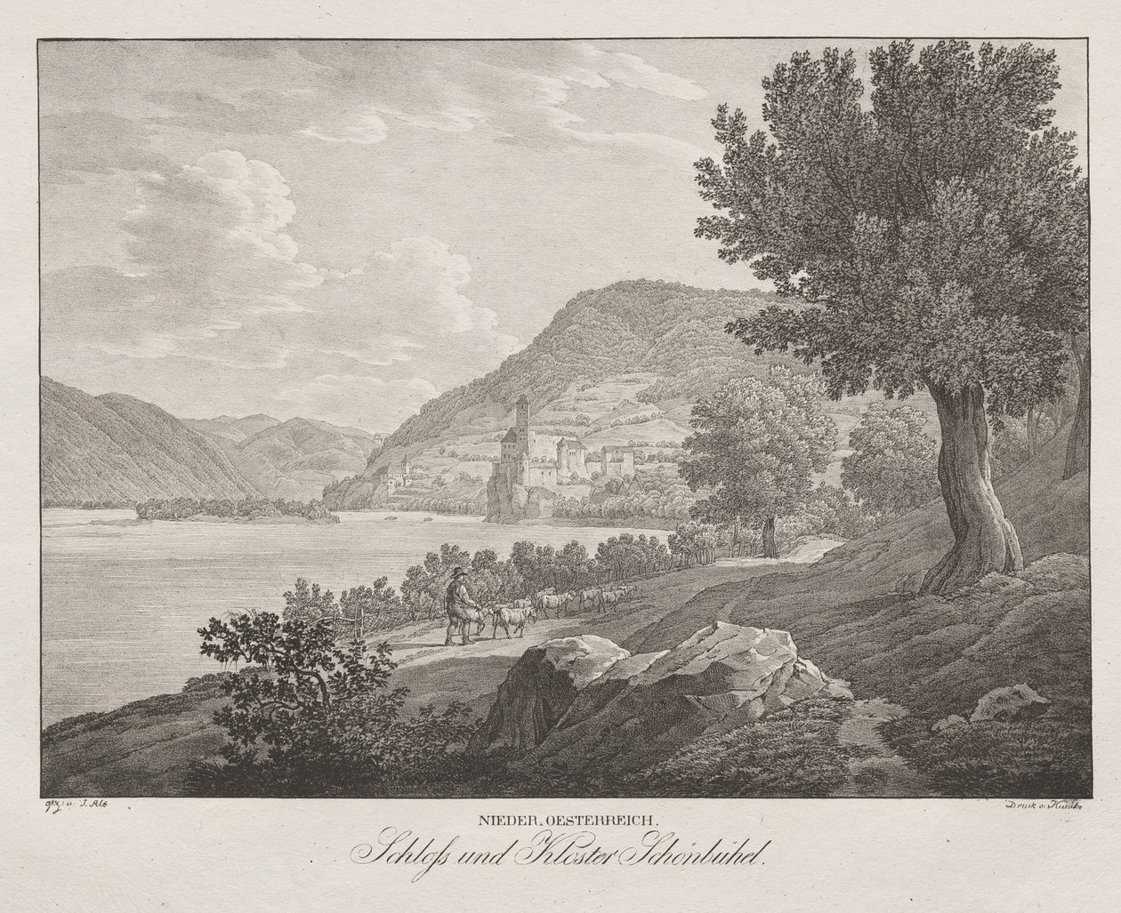Basse-Autriche, Château et monastère de Schönbüchel - Jakob Alt