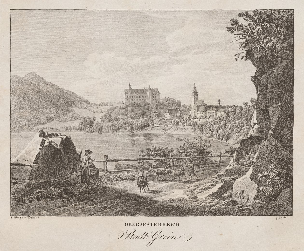 Haute-Autriche, ville de Grein - Jakob Alt