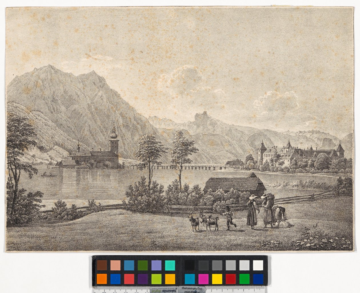 Le lac Traun et le château d