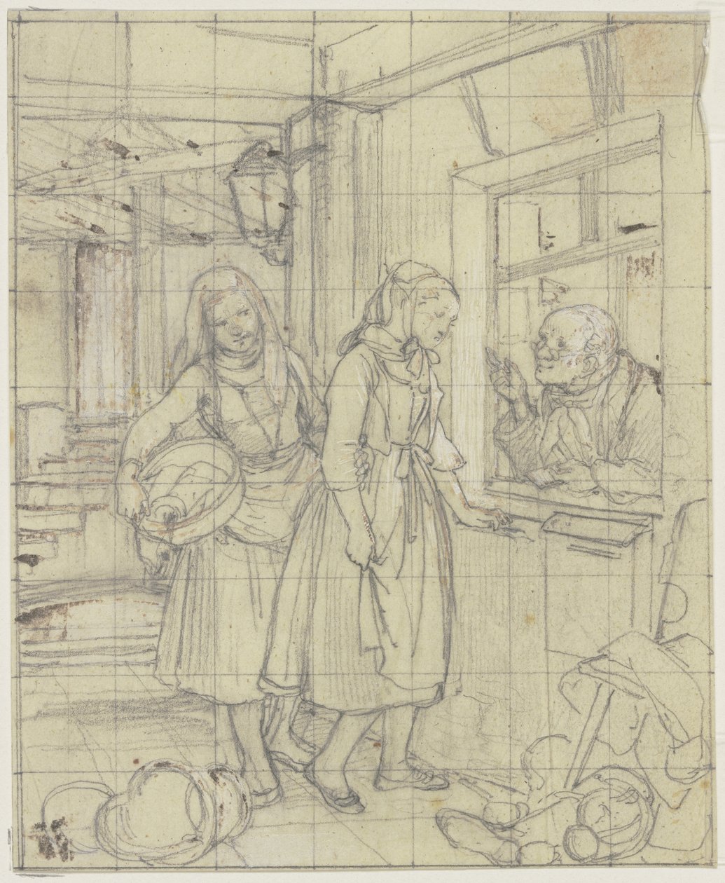 Conversation à travers la fenêtre - Jakob Becker