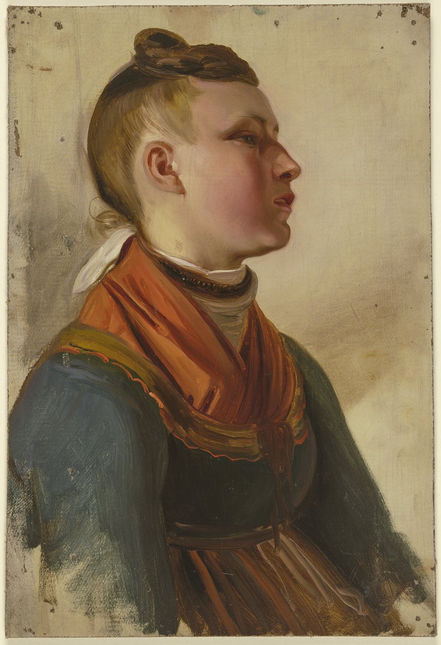 Jeune paysanne - Jakob Becker