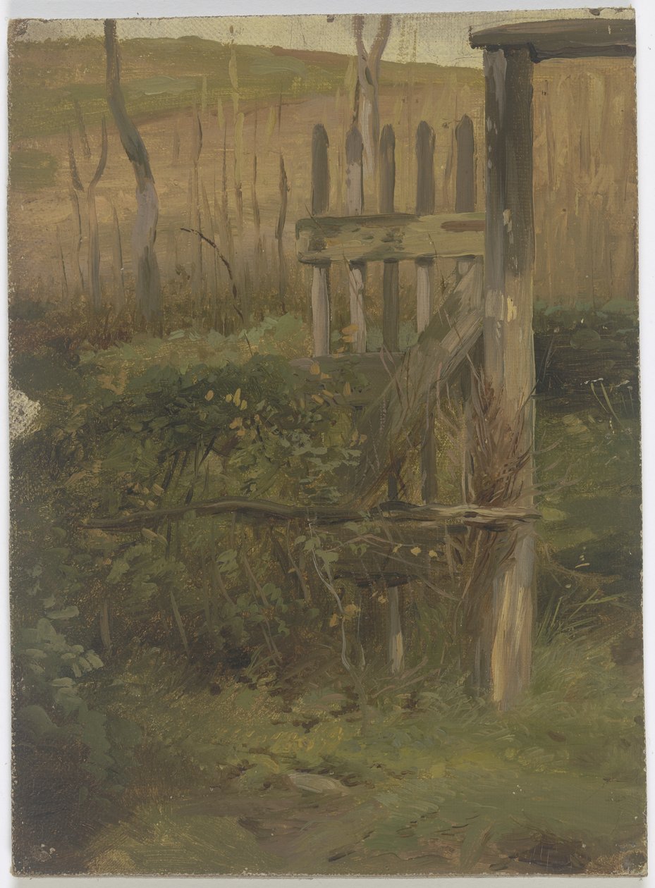 Portail de jardin menant au champ - Jakob Becker