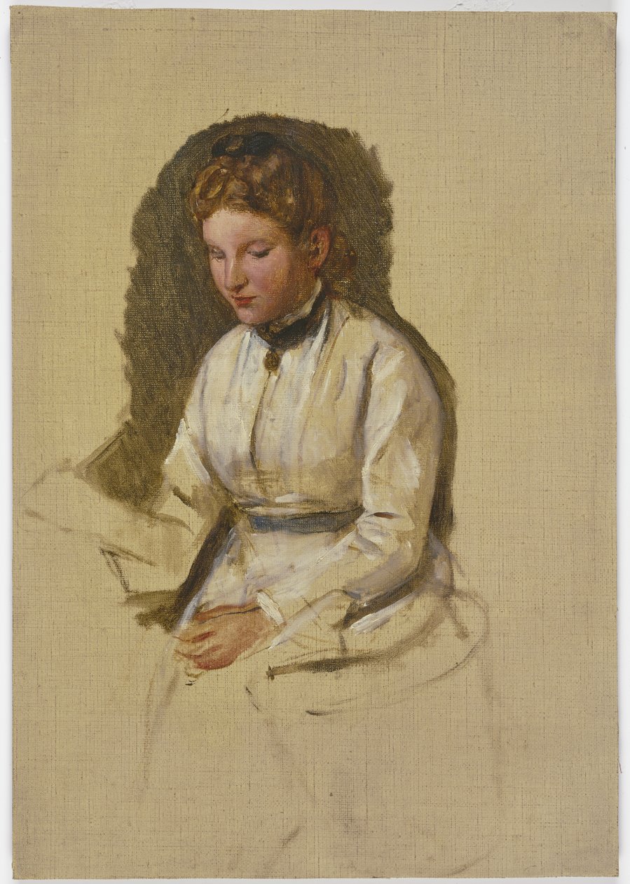 Jeune fille en blouse blanche - Jakob Becker