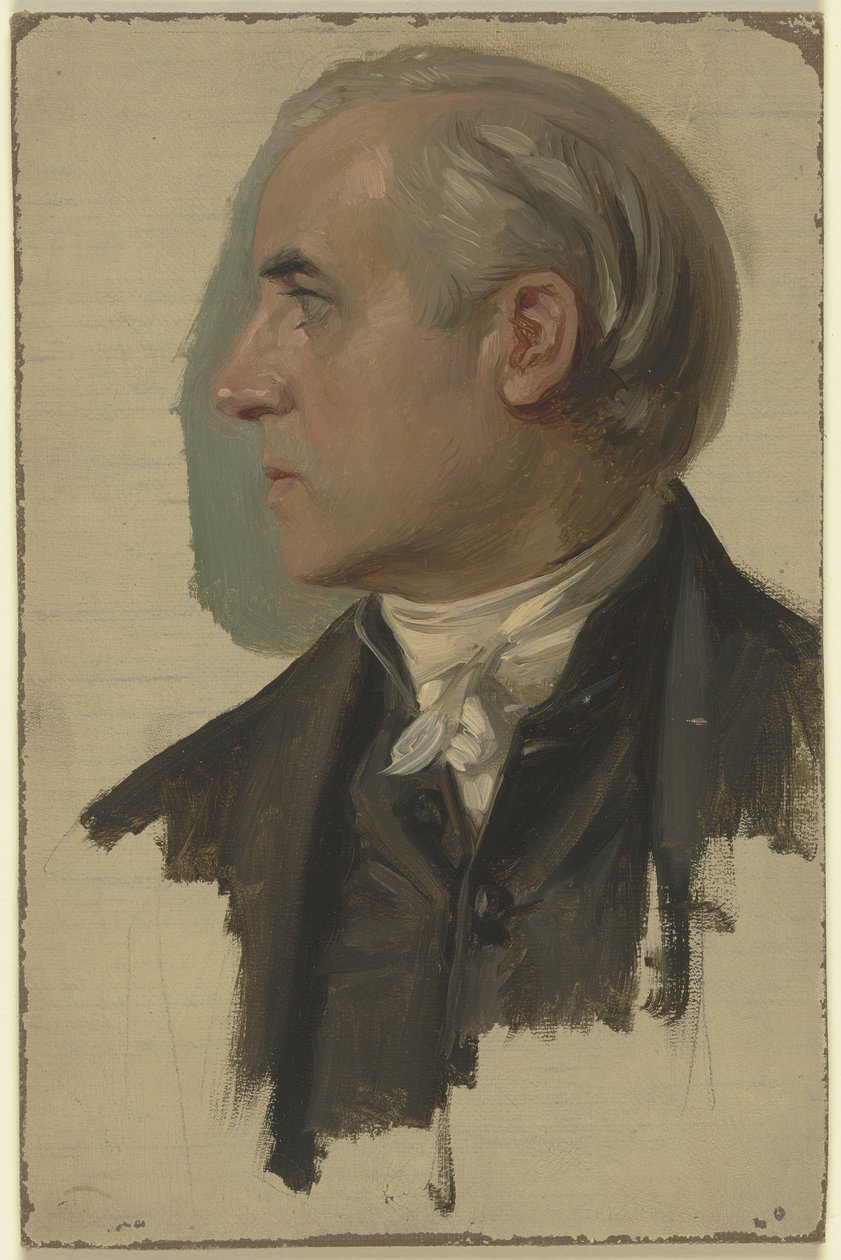 Homme de profil, tourné vers la gauche - Jakob Becker