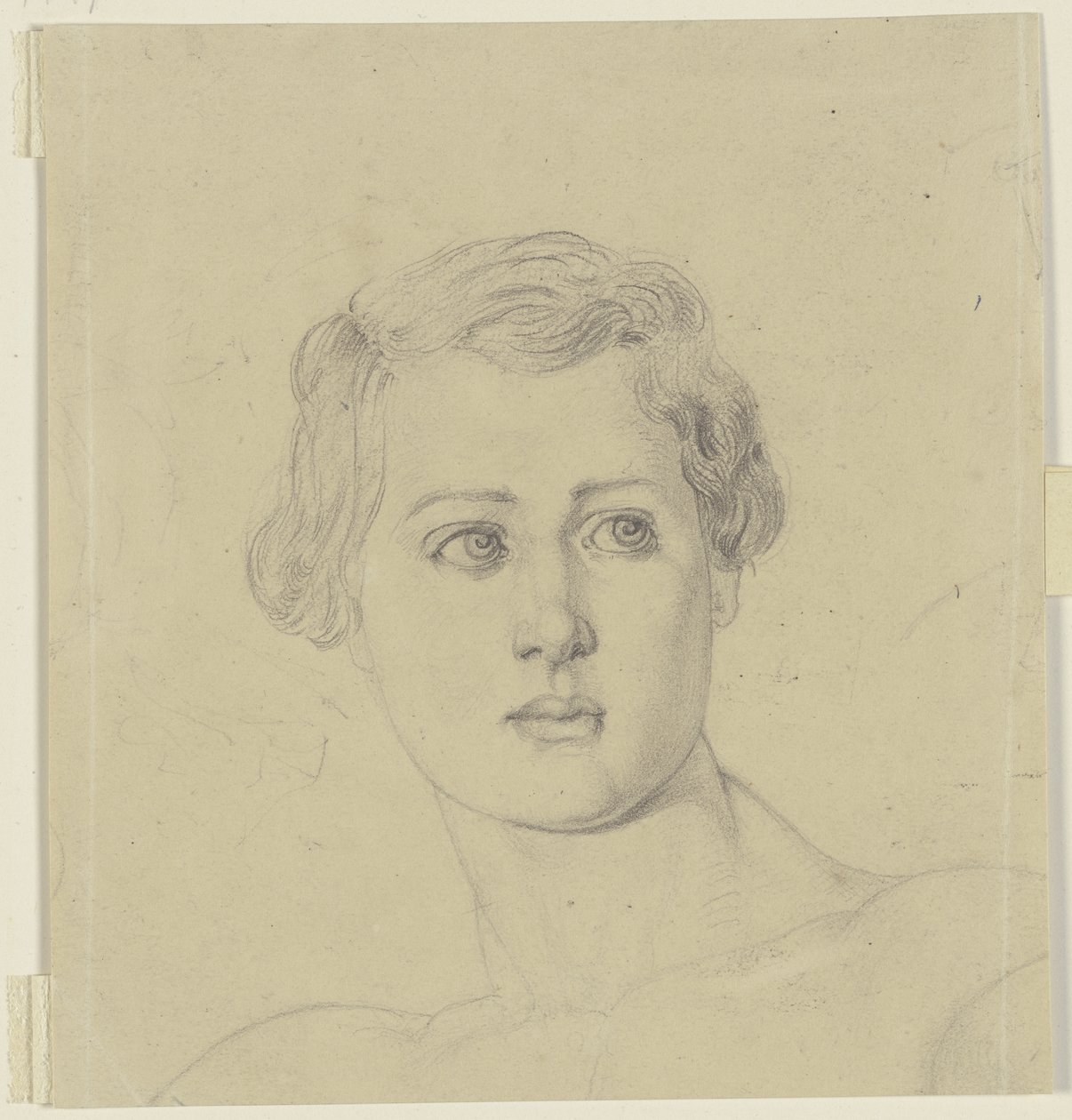 Tête de jeune homme de face - Jakob Becker