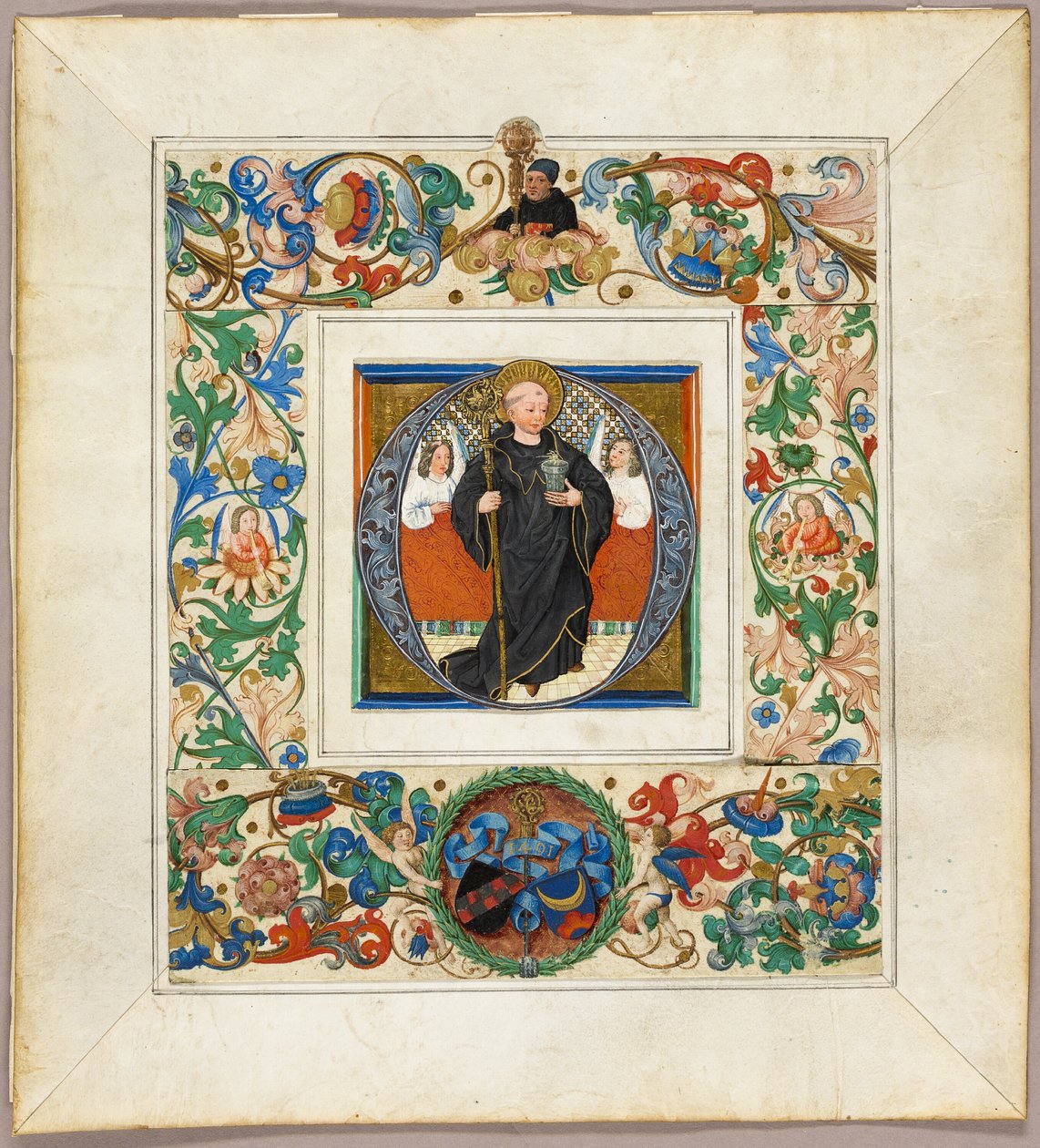 Saint Benoît, initiale 