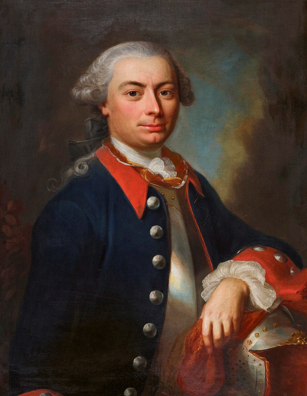 Portrait de Friedrich von Luternau (1727-1797). - Jakob Emanuel Handmann