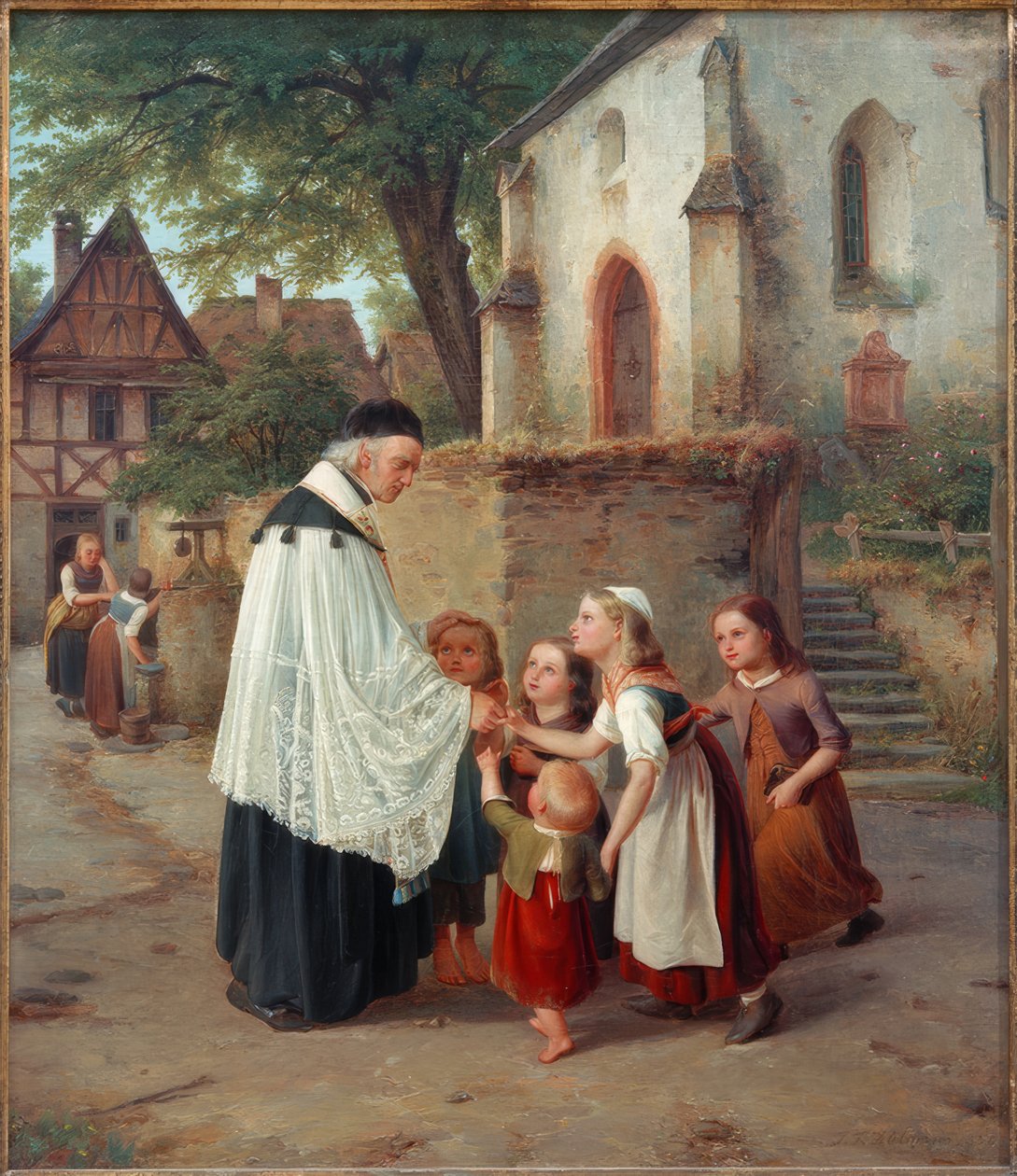 Le curé du village - Jakob Fürchtegott Dielmann