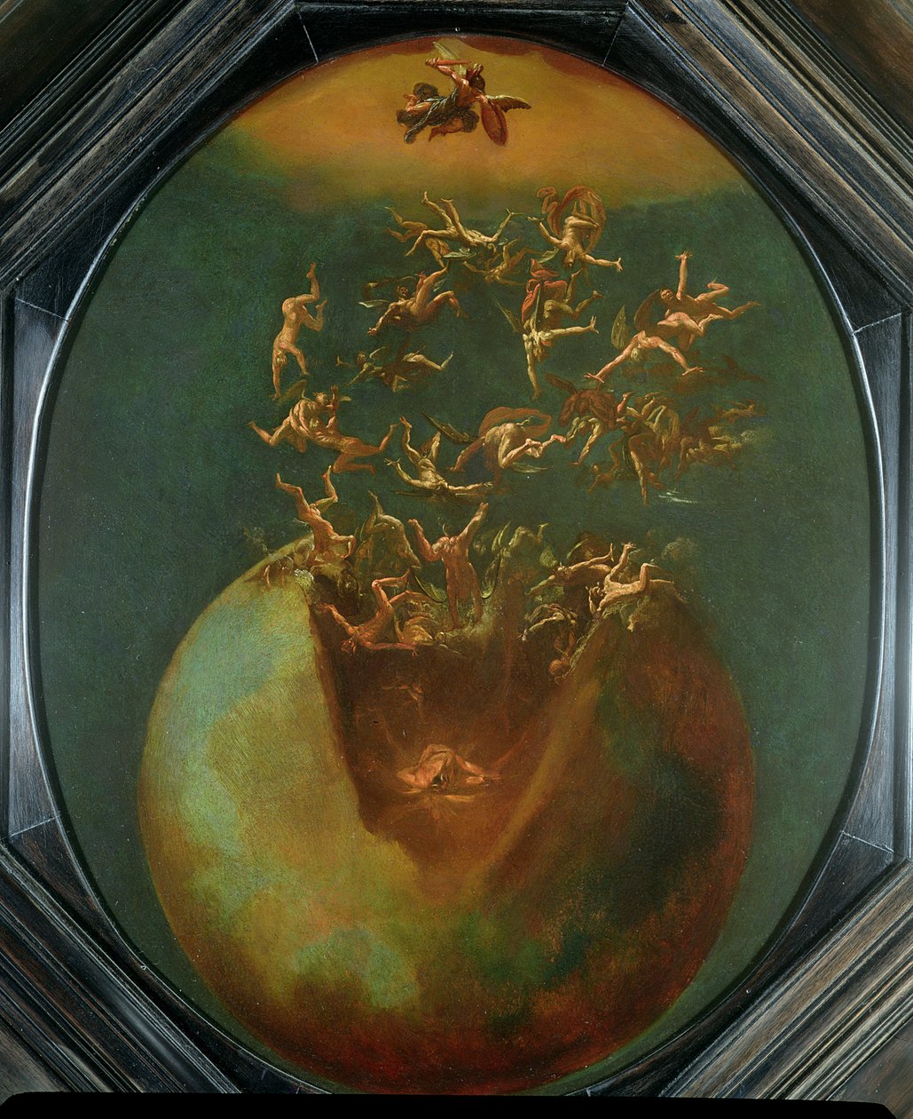 Chute de Satan et des anges rebelles du ciel - Jakob Isaaksz Swanenburgh