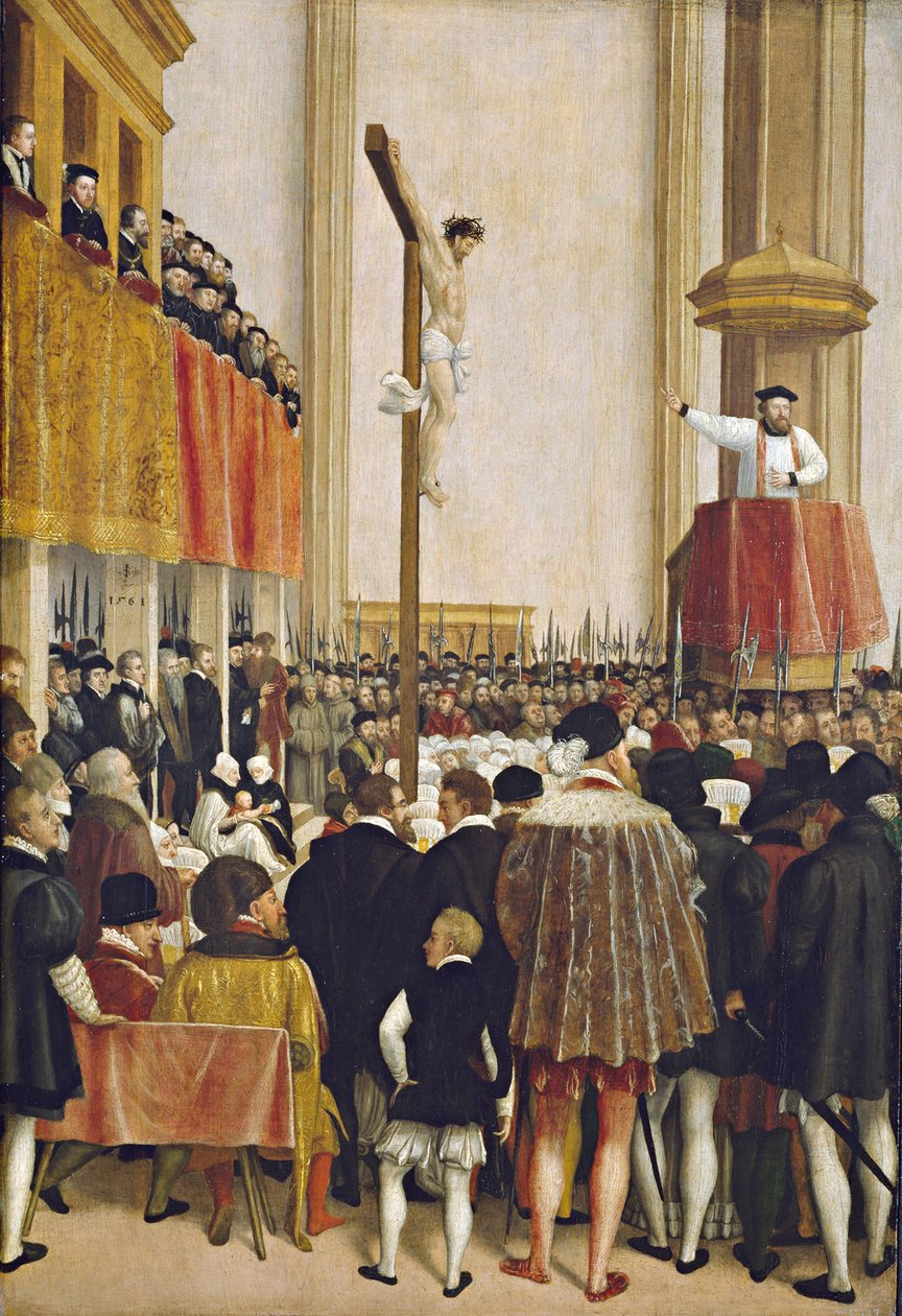 Le sermon du légat du pape Cornelio Musso dans l