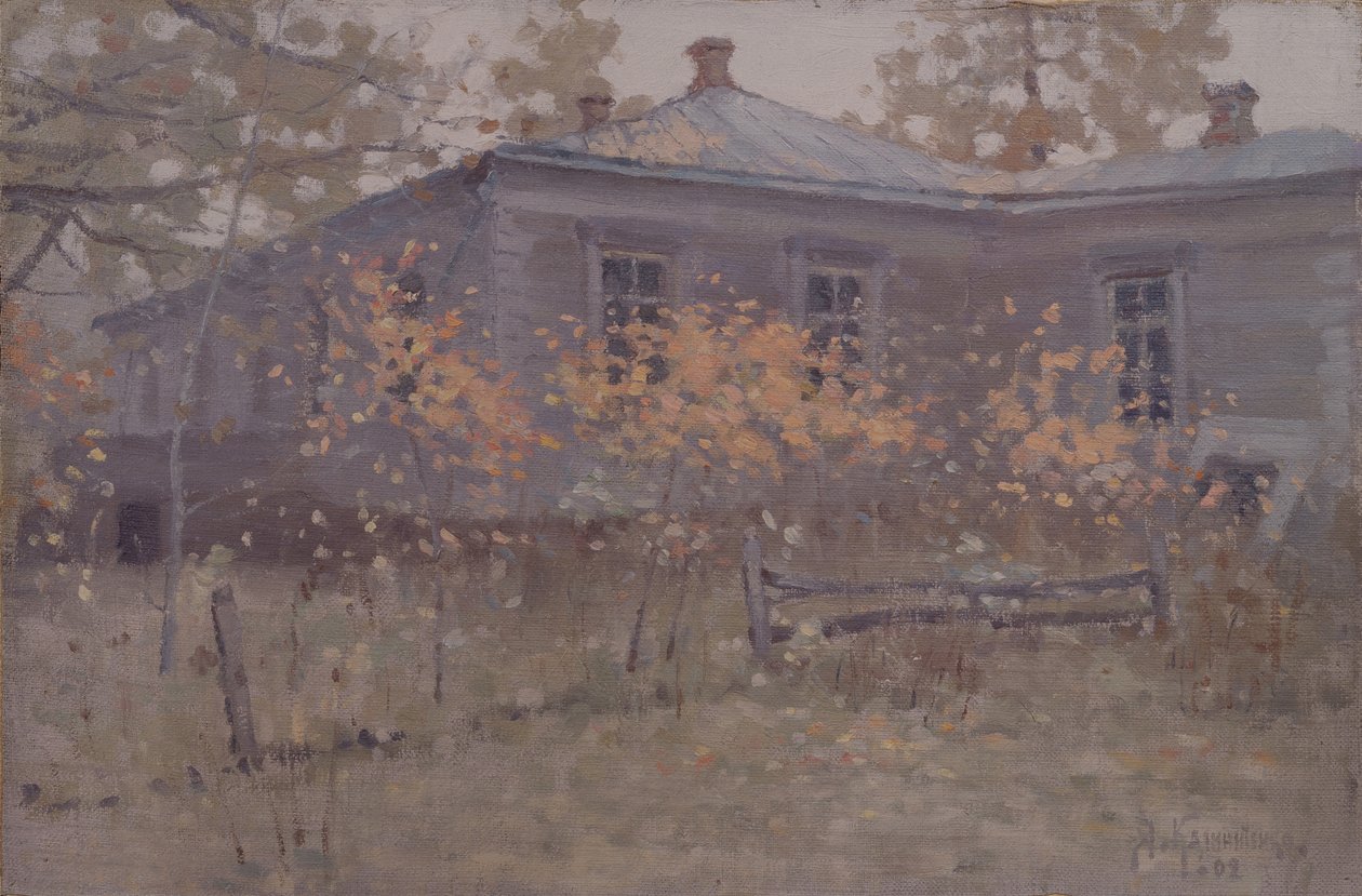 Maison de campagne en automne, 1902 - Jakov Jakovlevich Kalinichenko