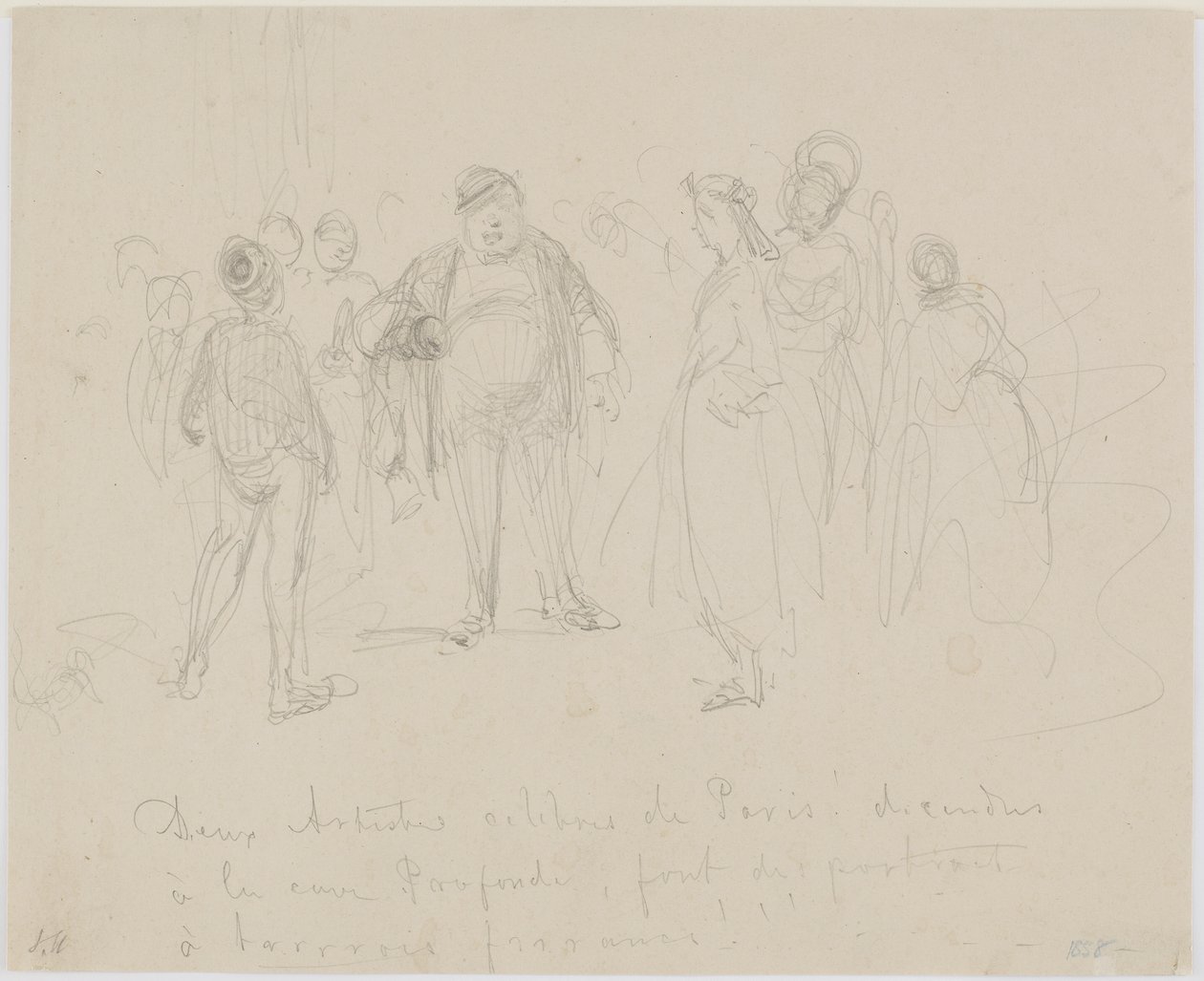 Deux Artistes Célèbres de Paris, 1858 - James Abbott McNeill Whistler