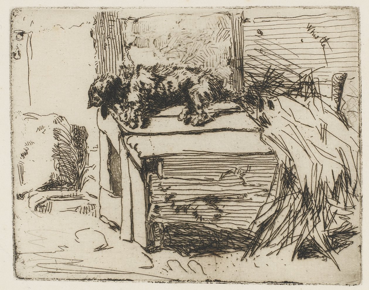 Le chien sur le chenil, 1858 - James Abbott McNeill Whistler