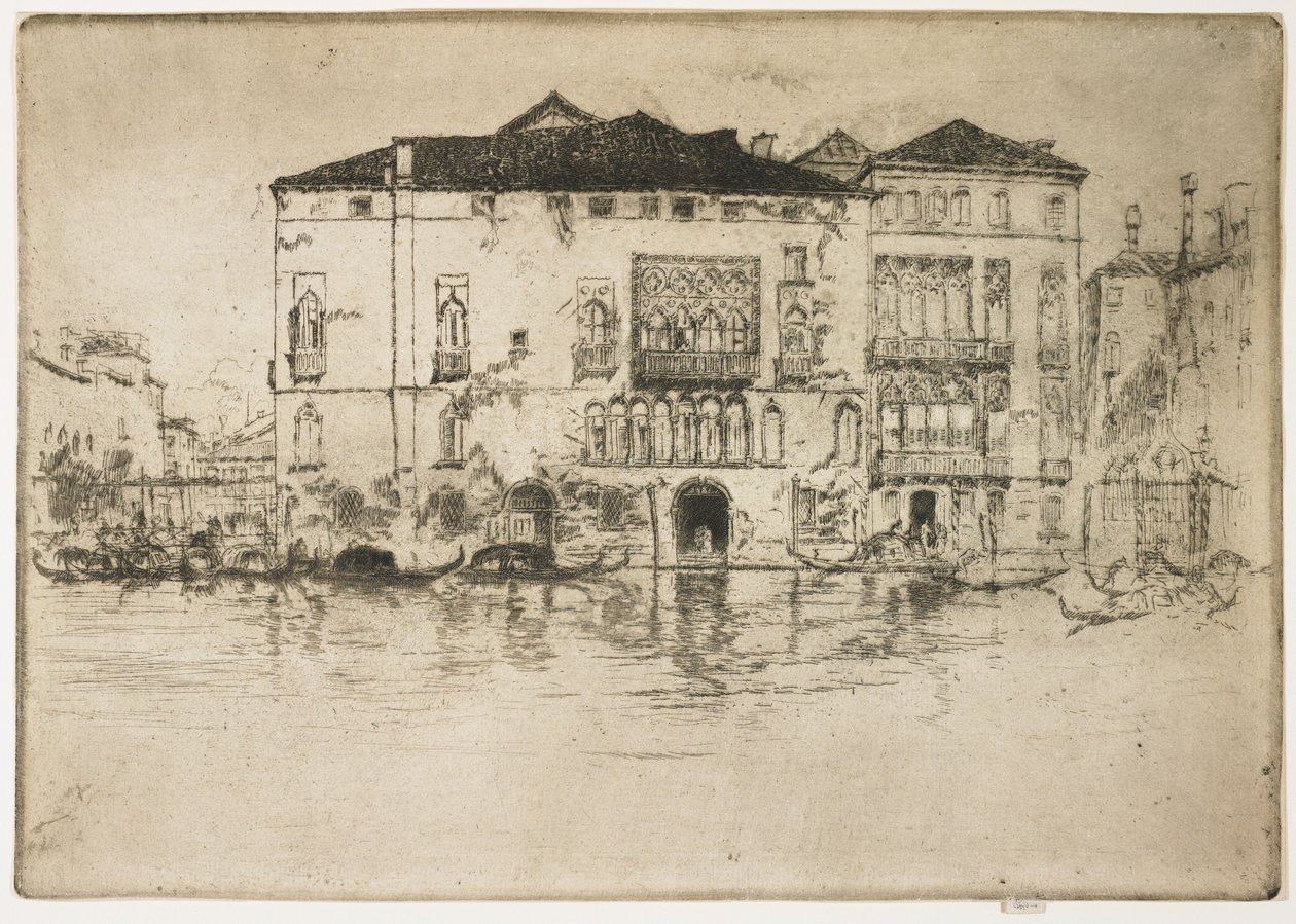 Les Palais de la Première Série de Venise, 1879-1880 - James Abbott McNeill Whistler