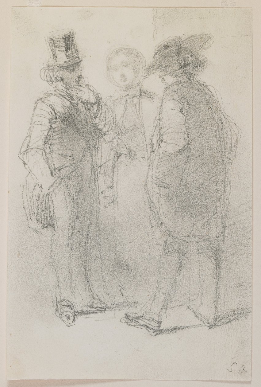 Whistler avec des amis, 1858 - James Abbott McNeill Whistler