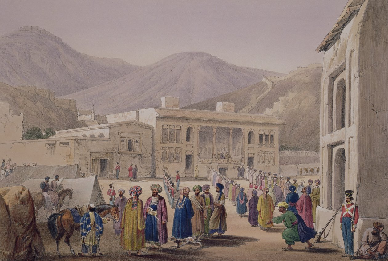 Le Durbar-Khaneh de Shah Shoojah-Ool-Moolk, à Kaboul, de 