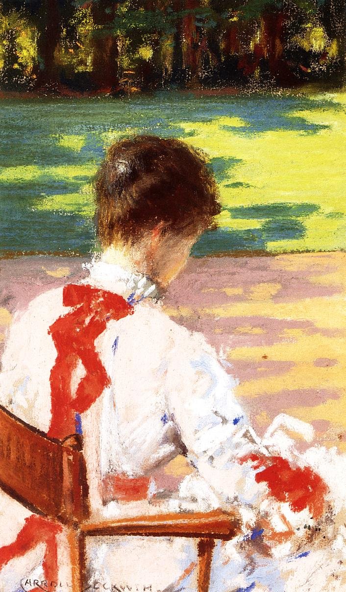 Une étude avec lumière du soleil - James Carroll Beckwith