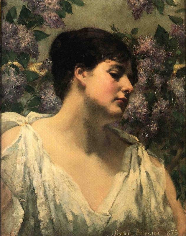 Sous les lilas - James Carroll Beckwith