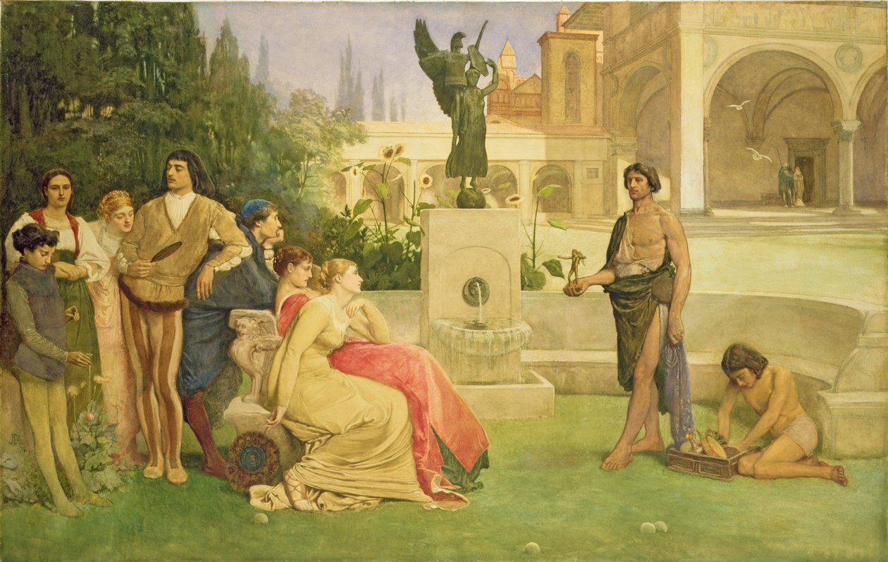 Le vendeur de statuettes - James Dromgole Linton