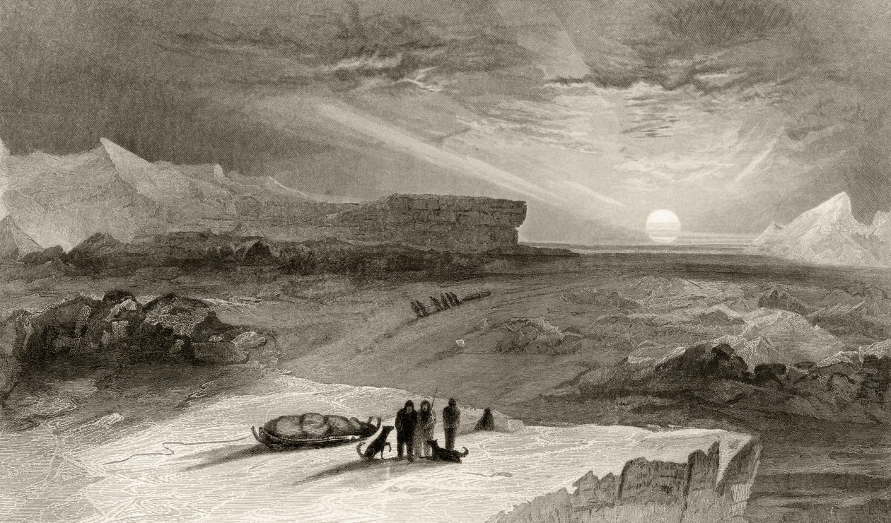 Le Point de vue du Cap George Russell, gravé par R. Hinshelwood, de 