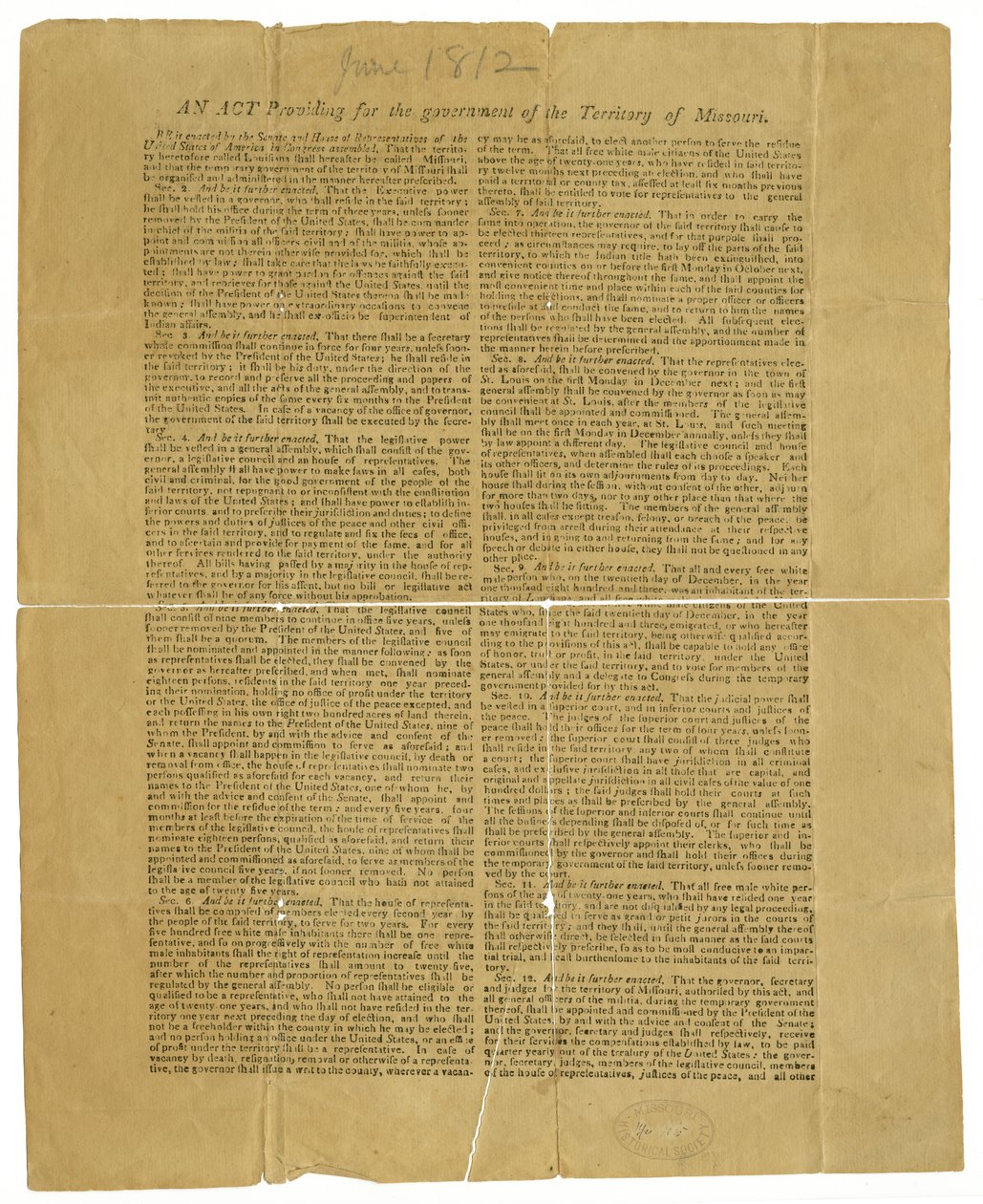 Approuvé, H. Clay, Wm. H. Crawford, James Madison - James Madison