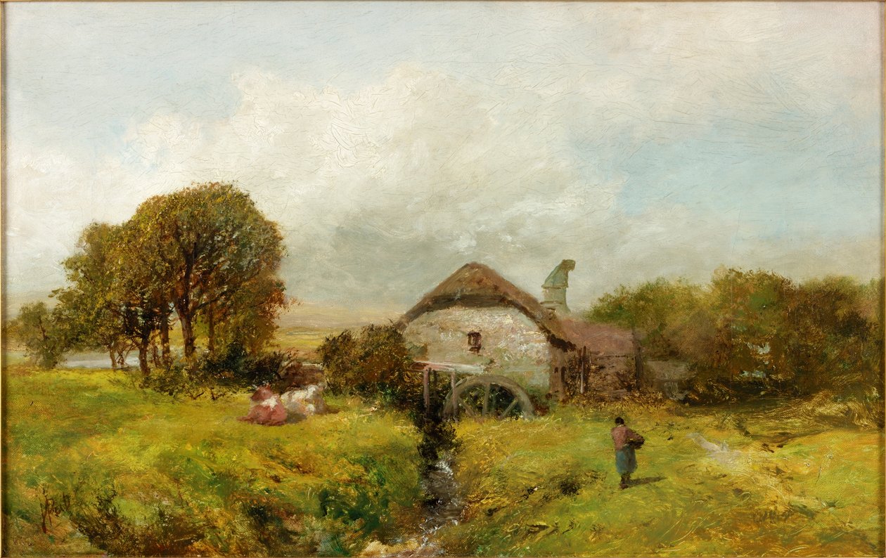 Moulin près de Sheppard, Devon, vers 1865 - James Peel