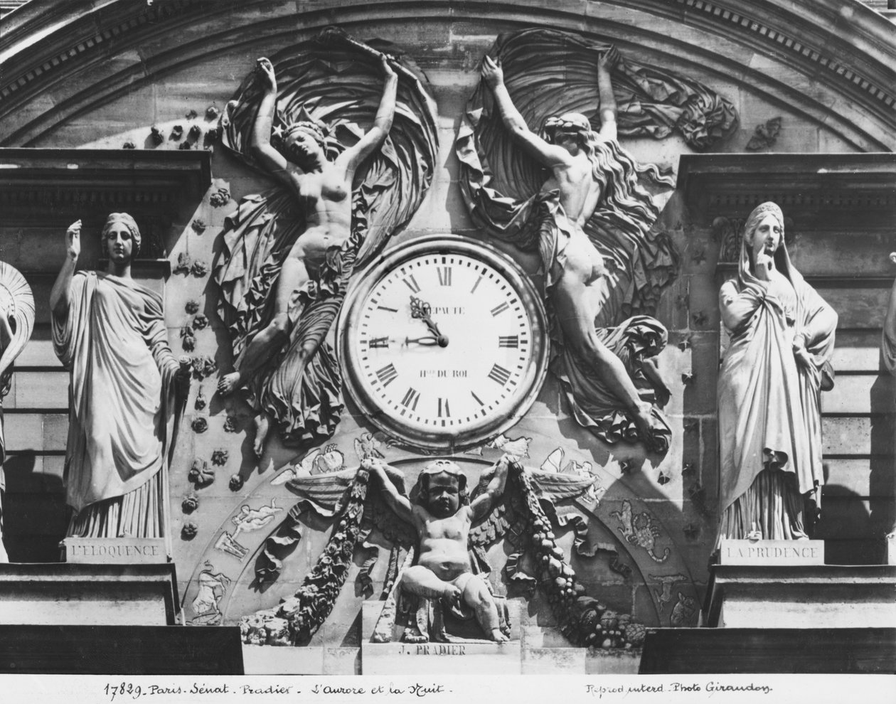 Fronton du Palais du Luxembourg, 1840 (détail) - James Pradier