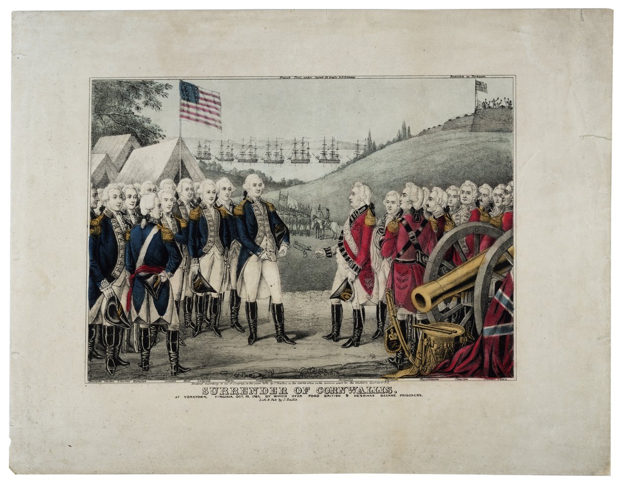 Reddition de Cornwallis, 1845 - James S. Baillie