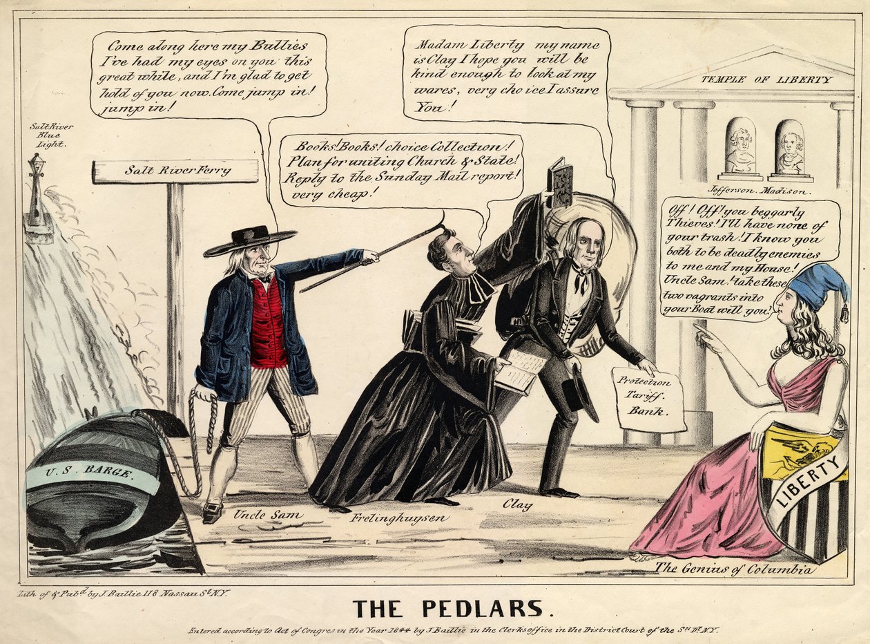 Les colporteurs, publié à New York, 1844 - James S. Baillie