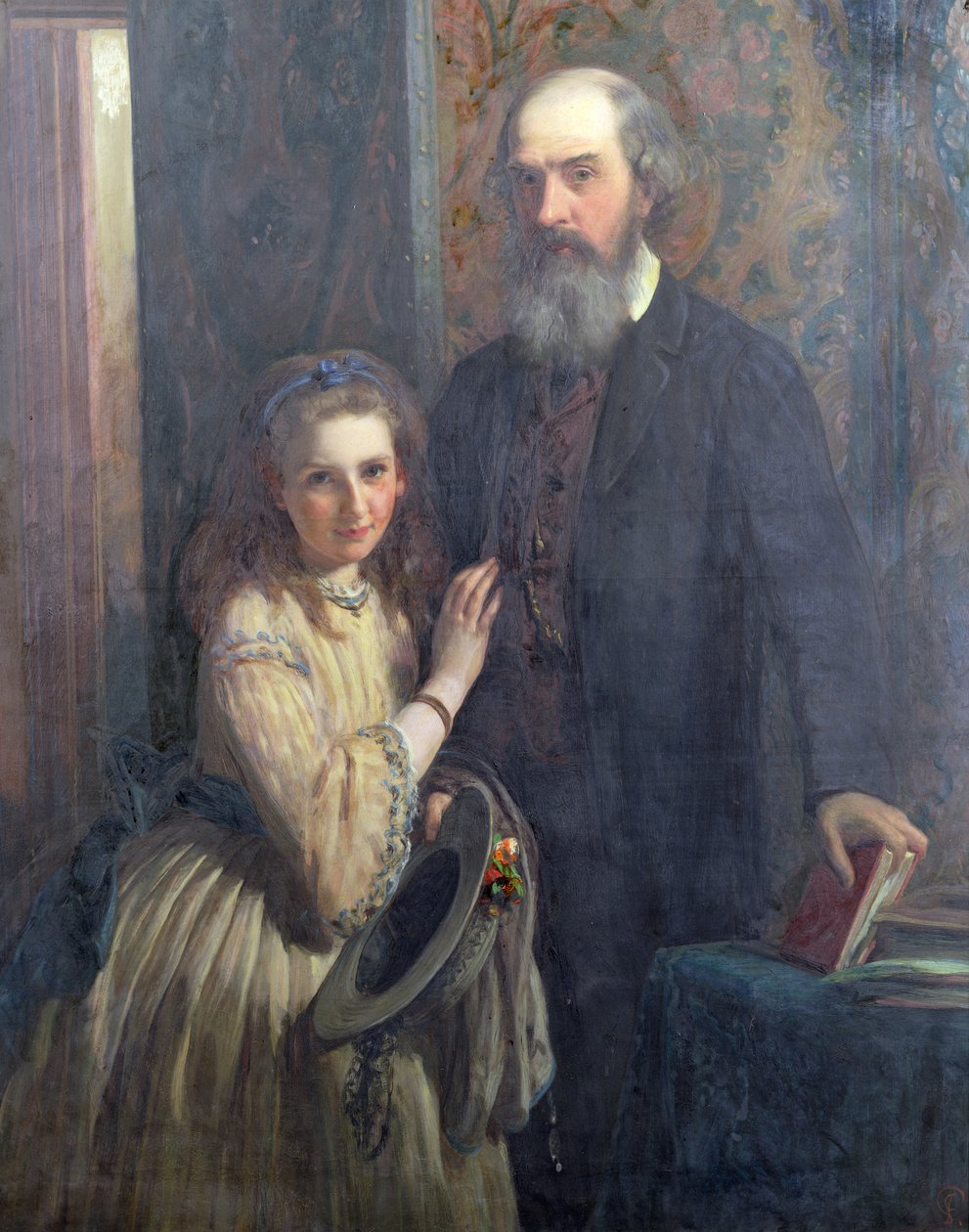 Sir William FitzHerbert avec sa fille, Ida, 1862 - James Sant
