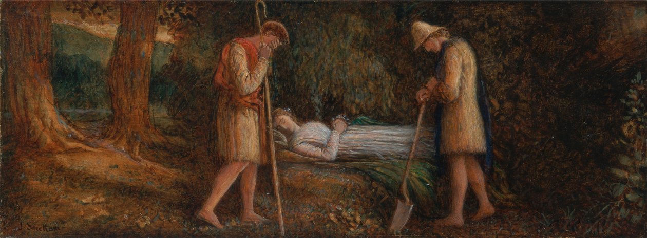 Imogène et les bergers, de Cymbeline, Acte IV, scène ii - James Smetham