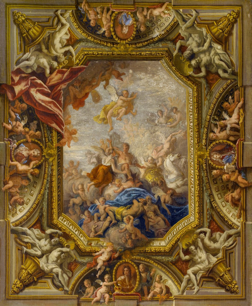 Croquis pour le plafond de la chambre d