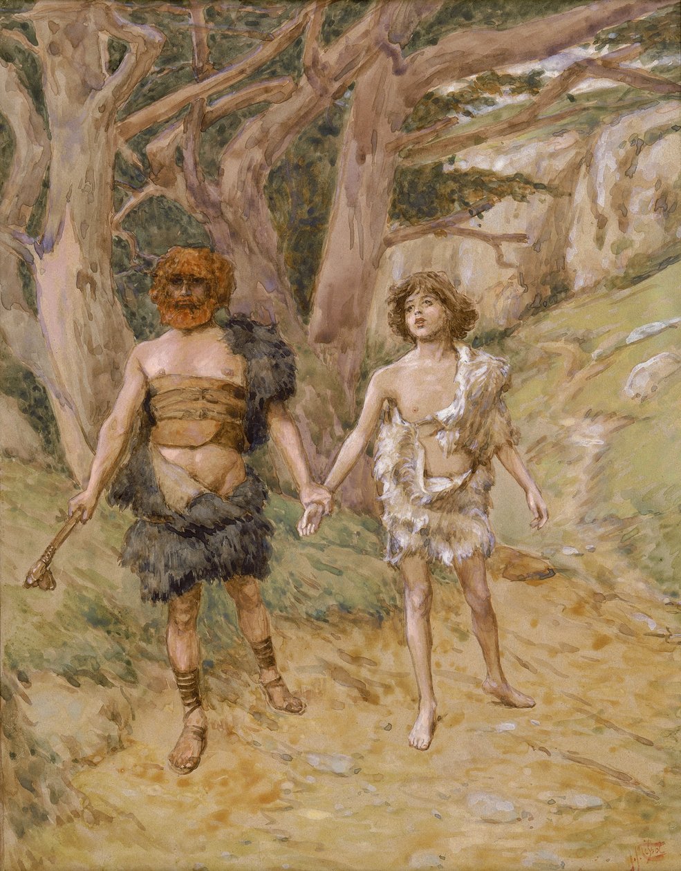Caïn conduit Abel à la mort - James Jacques Joseph Tissot