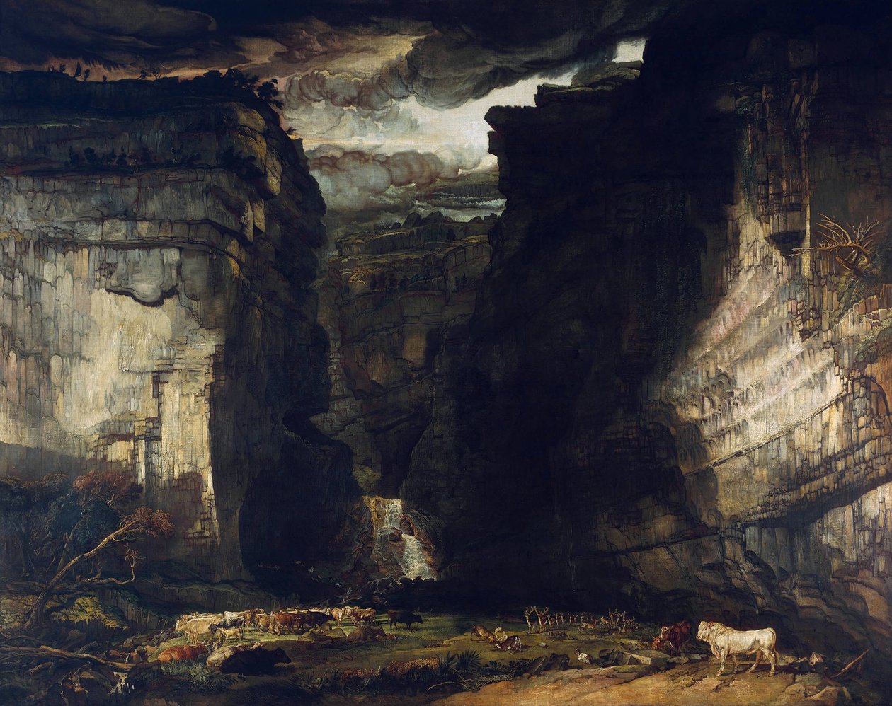 Gordale Scar (Vue de Gordale, dans le manoir d