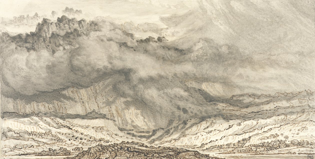 Snowdon, une tempête approchant, 1853 - James Ward