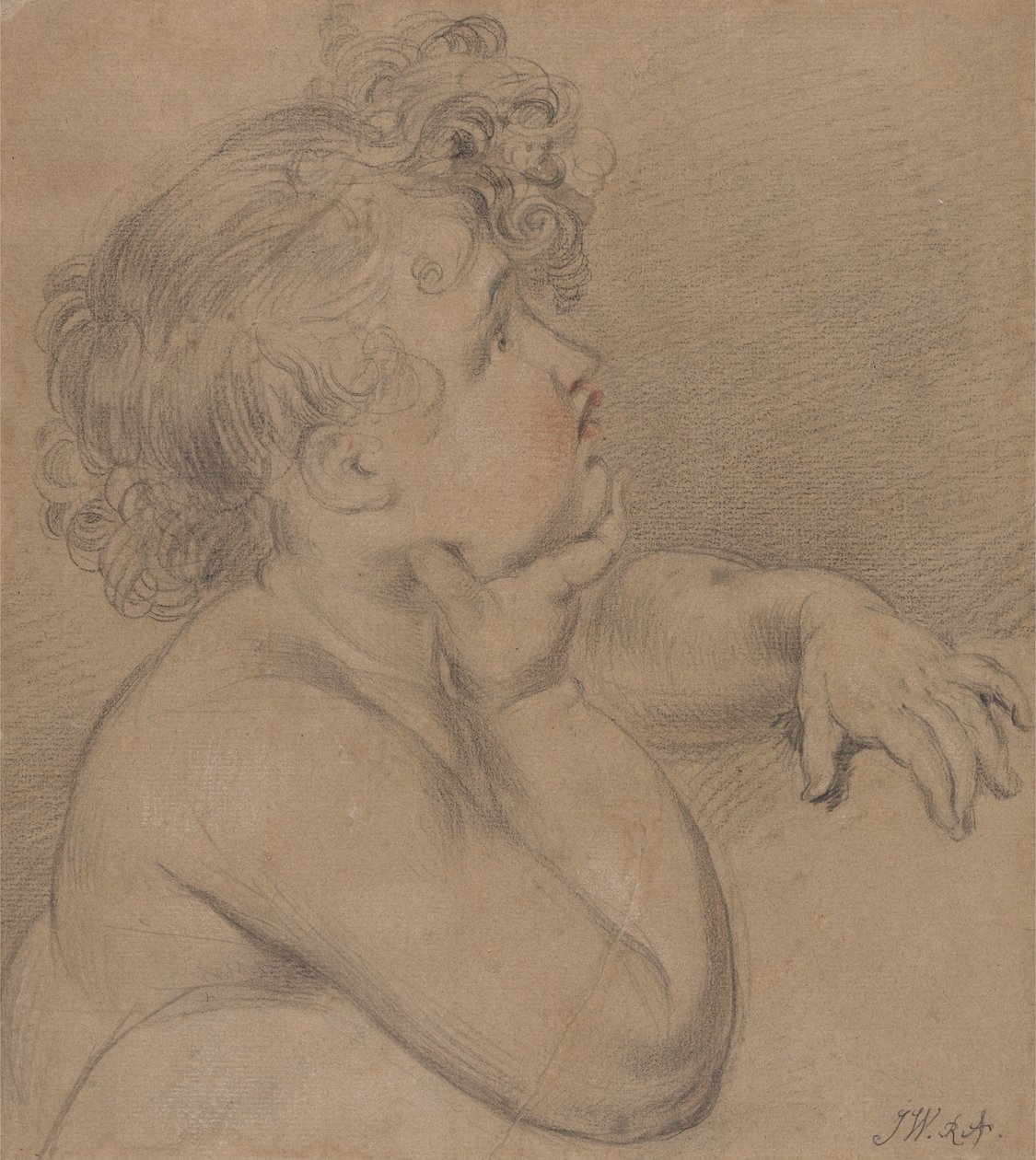 Étude de la nature, un des enfants de la charité pour le grand tableau de l