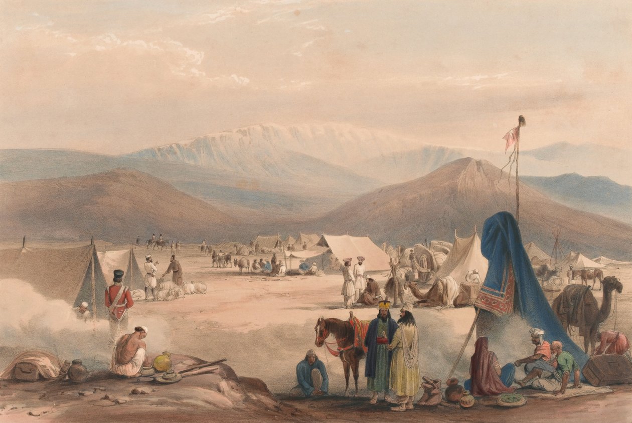Le campement à Dadur, avec l