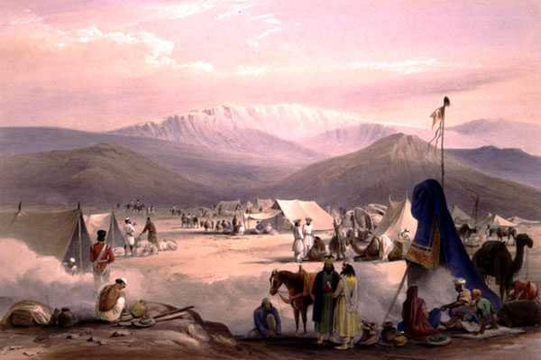 Le campement à Dadur, avec l