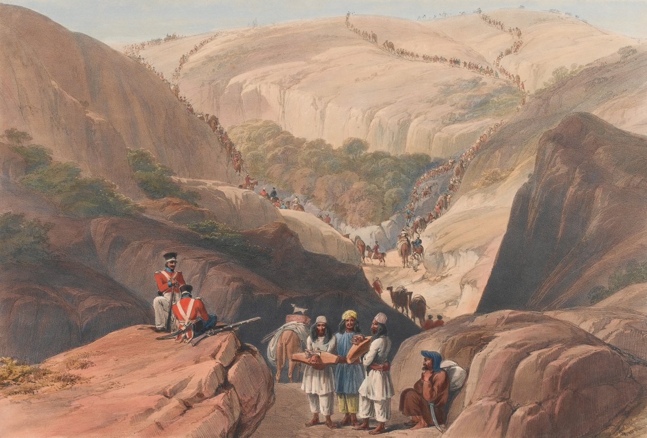 La première descente par le col de Koojah - James (after) Atkinson