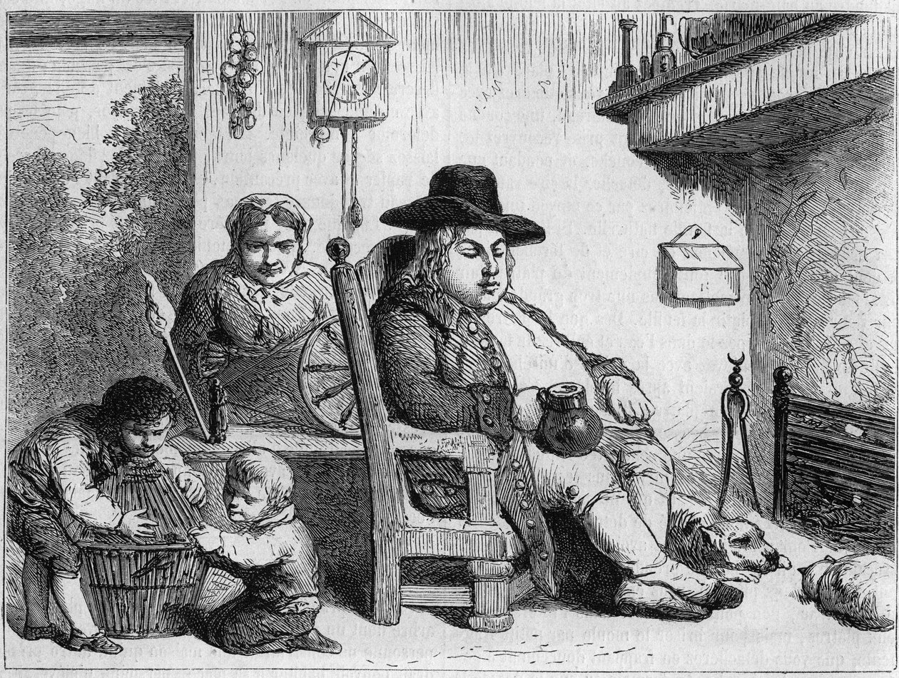 John Bull heureux : John Bull (personnage typique anglais, symbole de l