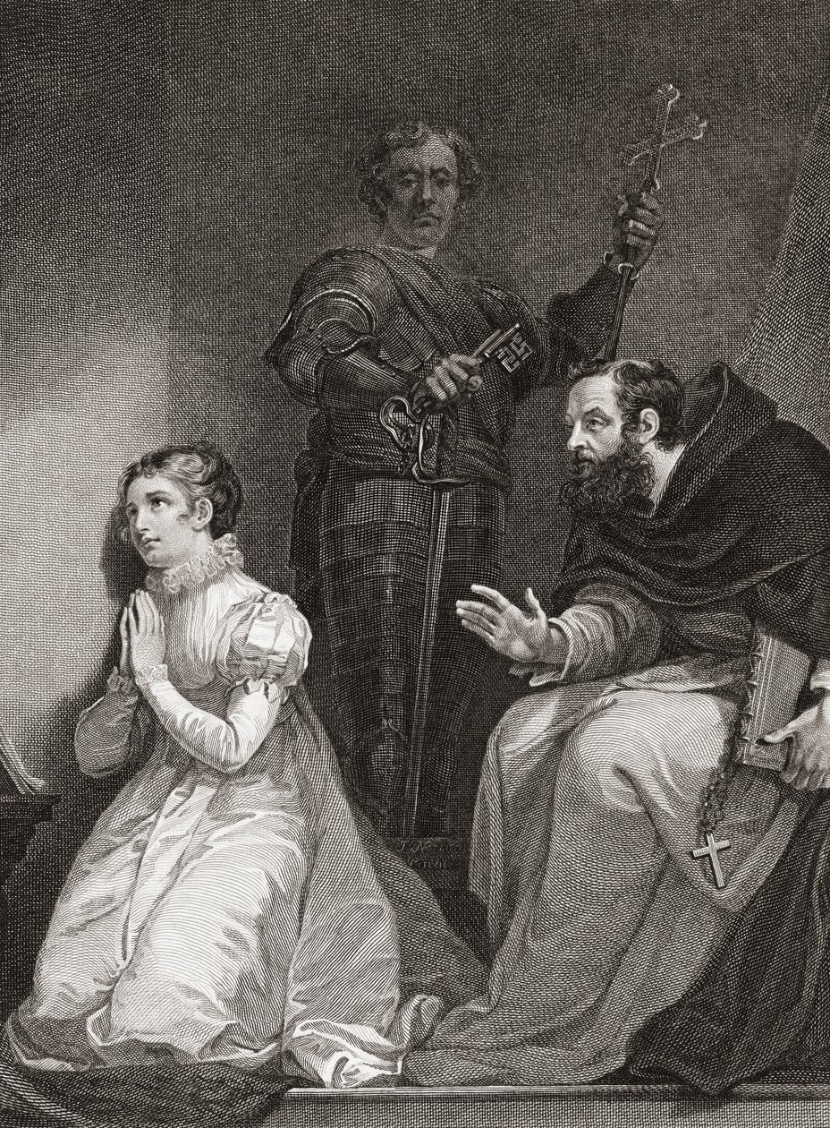 John Feckenham rend visite à Lady Jane Grey dans la Tour de Londres - James (after) Northcote