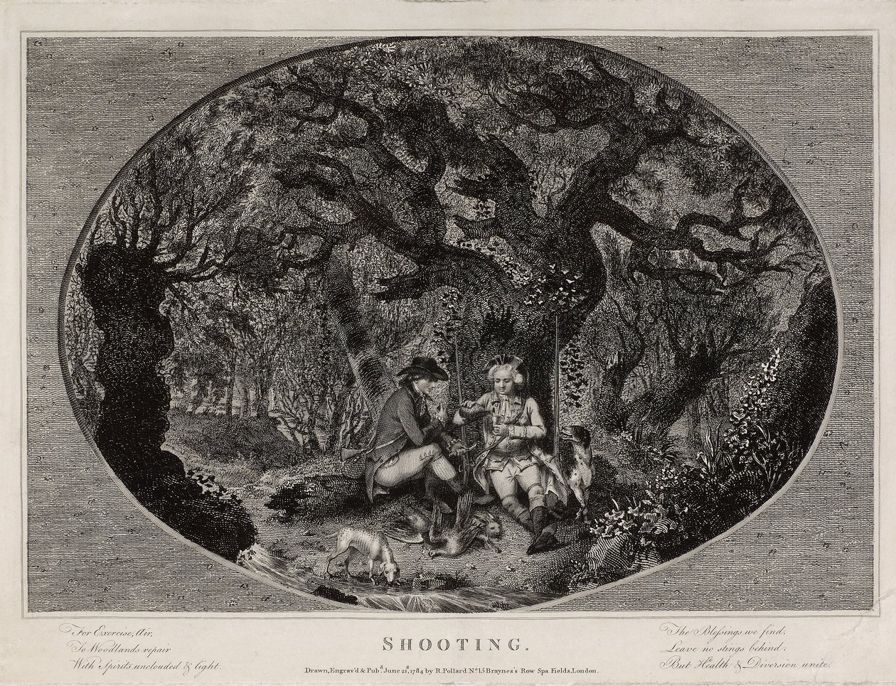 Tir, gravé par Robert Pollard, publié en 1784 - James (after) Pollard
