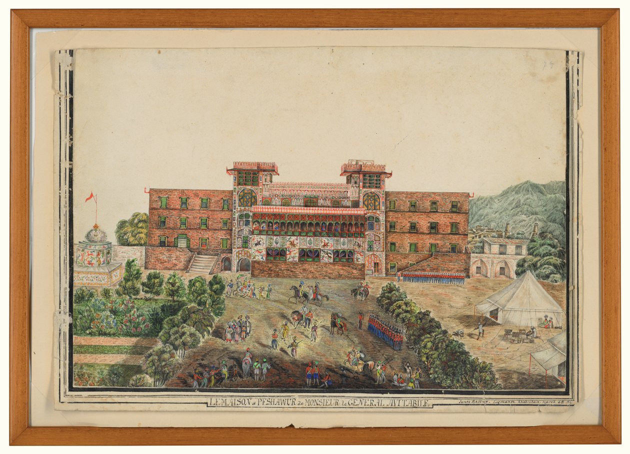 La Maison à Peshawur de Monsieur le Général Avitabile, Lugmanee, Khohistan - James (after) Rattray