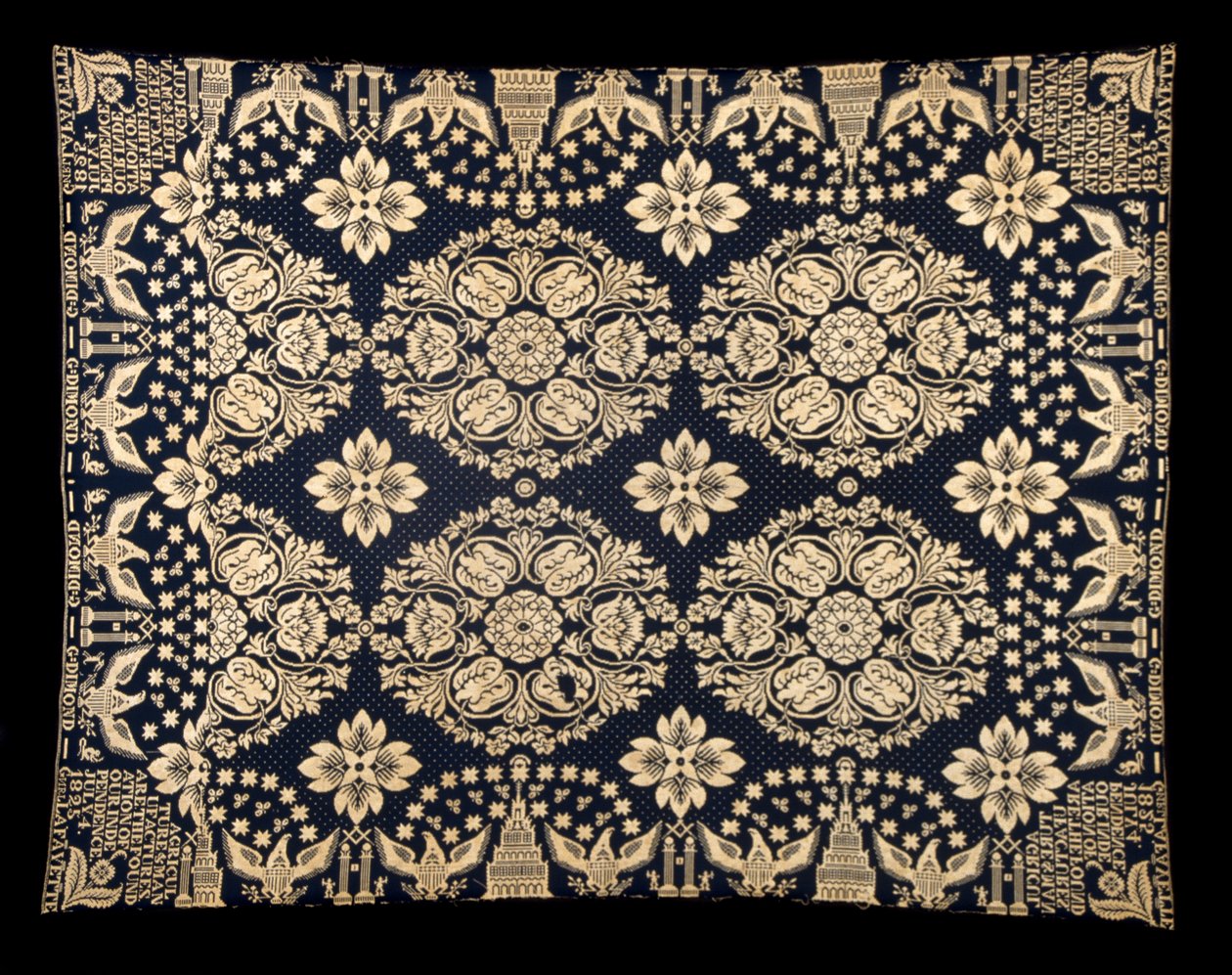 Couverture double en laine et coton, c. 1821-1828 - James (attr.to) Alexander