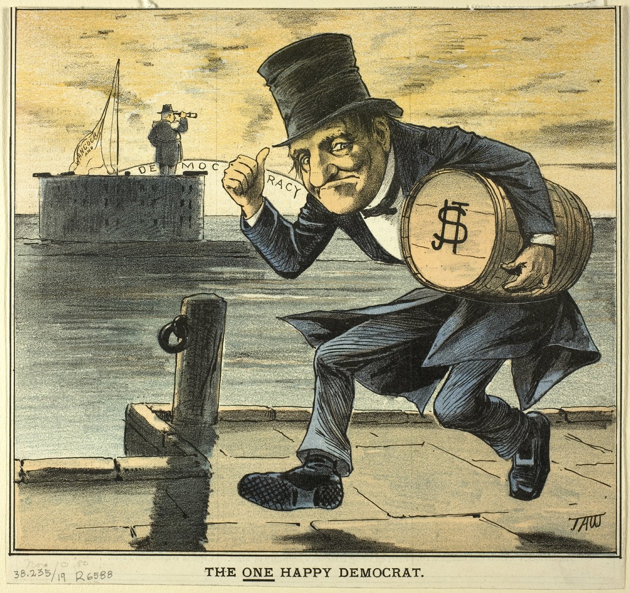 Le démocrate heureux, de Puck - James A. Wales