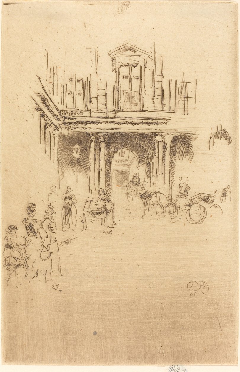 Un coin du Palais Royal, vers 1883-1886 - James Abbott McNeill Whistler